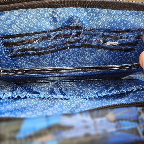 Lug Scoop Convertible Satchel, Crossbody, Wallet & Shoulder Bag, Botanical Black - Picture 4 of 6